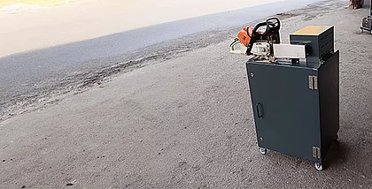 Motorsägenprüfstand